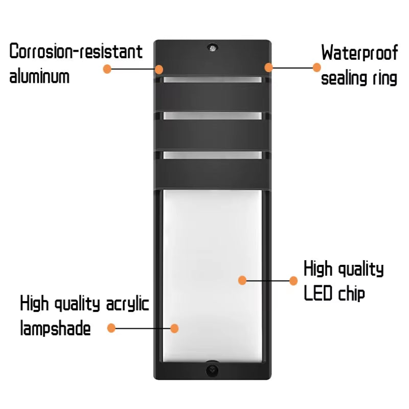 LED Outdoor Lights Motion Sensor Outdoor Wall Light Waterproof IP65 Outdoor Wall Lamp Street Lamp Garden Lights Outdoor Lighting