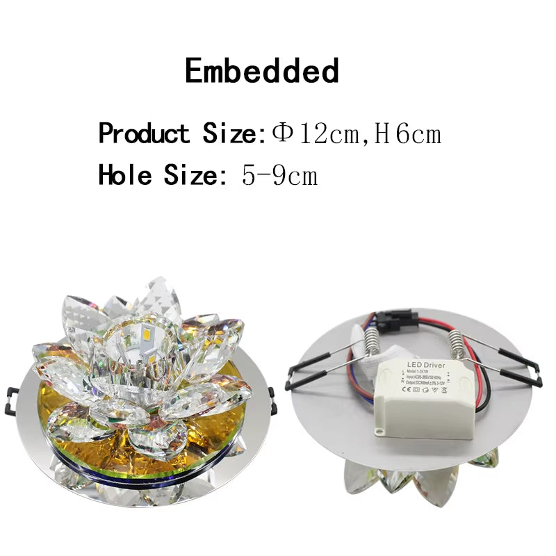 Modern LED Ceiling Lights Home Lighting Led Crystal Ceiling Light Ceiling Lamps for Living Room Lustre Crystal Dimming Lamp