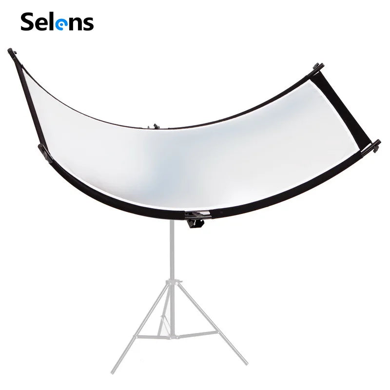 4 in 1 U-Shape Curved Light Reflector Adjustable Lighting Diffuser Kit for Photography Studio Lighting with Carrying Bag