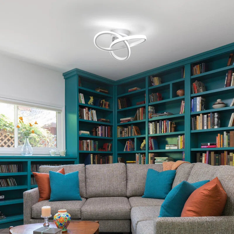 Modern LED Ceiling Light, 20W Modern Spiral Design LED Lamp