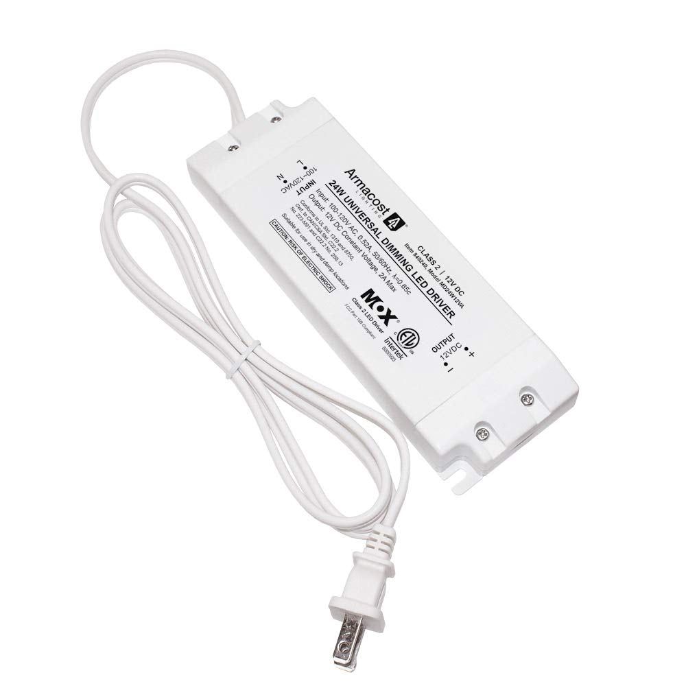 840240 for LED Lighting, with Removable AC Cord, 24 Watt, White