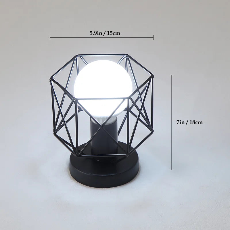 Eta 1-Light Geometric Semi Flush Mount Ceiling Light