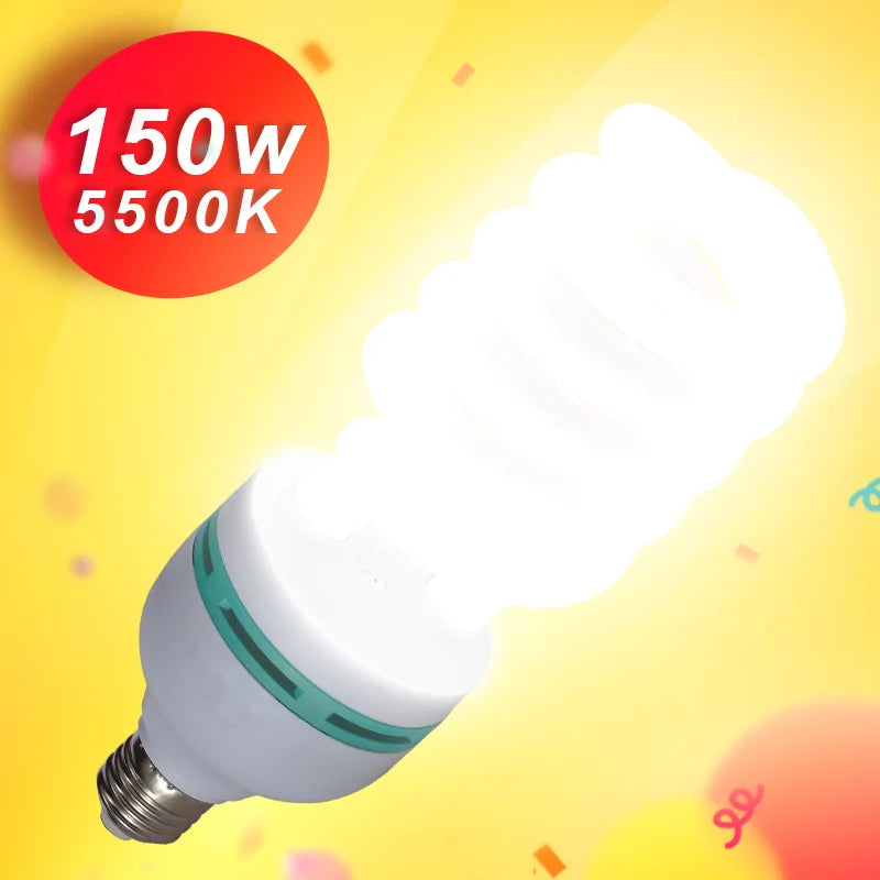 150W Photographic Lighting LED Bulbs 135W 45W E27 Base 5500K Lamp Daylight Bulb for Photo Studio Softbox Lighting Equipment