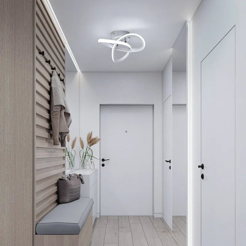Modern LED Ceiling Light, 20W Modern Spiral Design LED Lamp