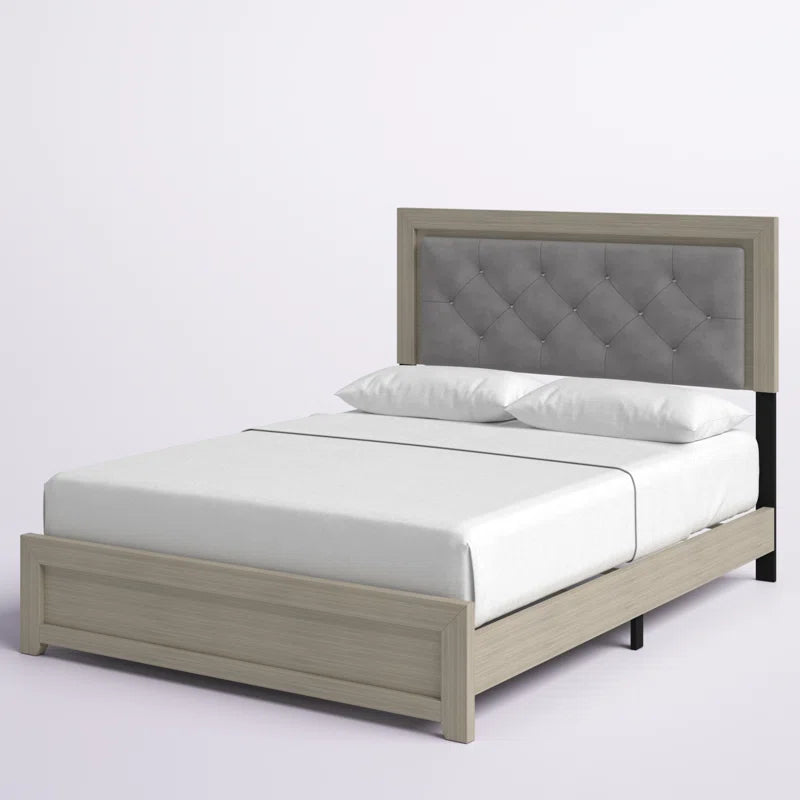 Alandis Upholstered Standard Bed with Headboard Lighting