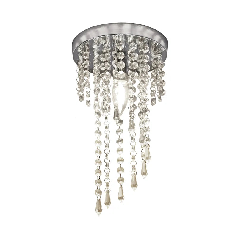 Nowicki 1-Light 20Cm Crystal Flush Mount Ceiling Light