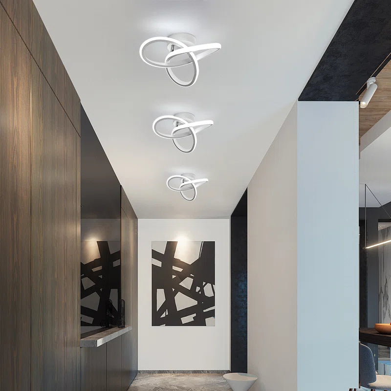 Modern LED Ceiling Light, 20W Modern Spiral Design LED Lamp