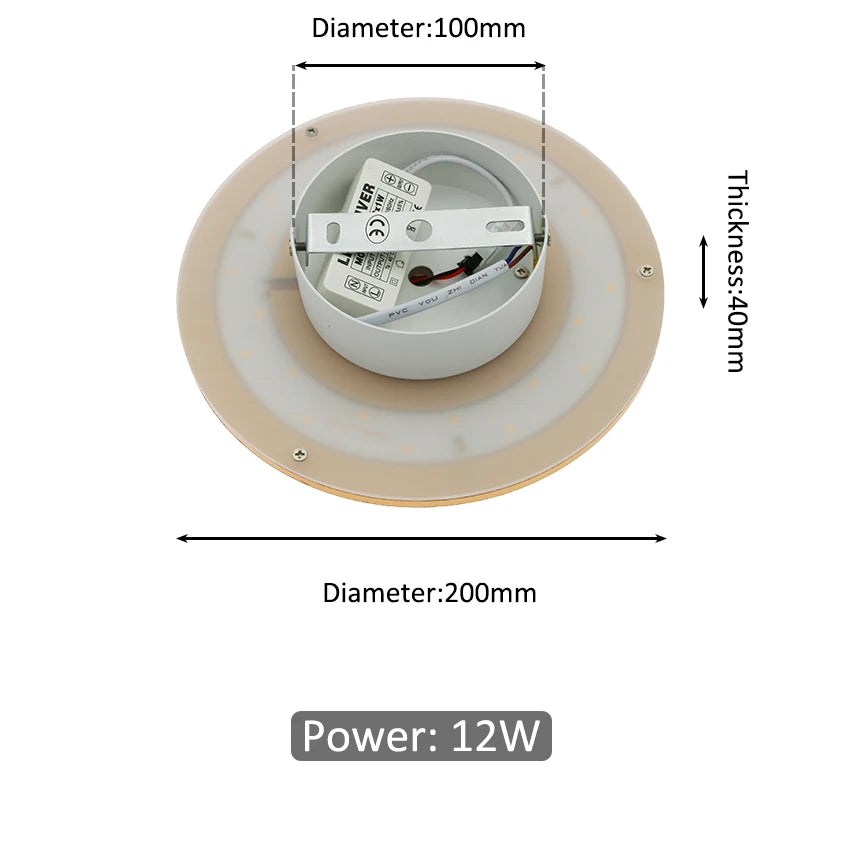 Indoor LED Wall Lamp Living Room Decor Wall Light Gold/Silver Home Lighting Fixture Loft Stair Light round Aluminum AC90-260V