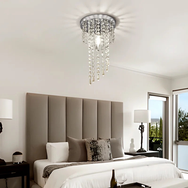 Nowicki 1-Light 20Cm Crystal Flush Mount Ceiling Light