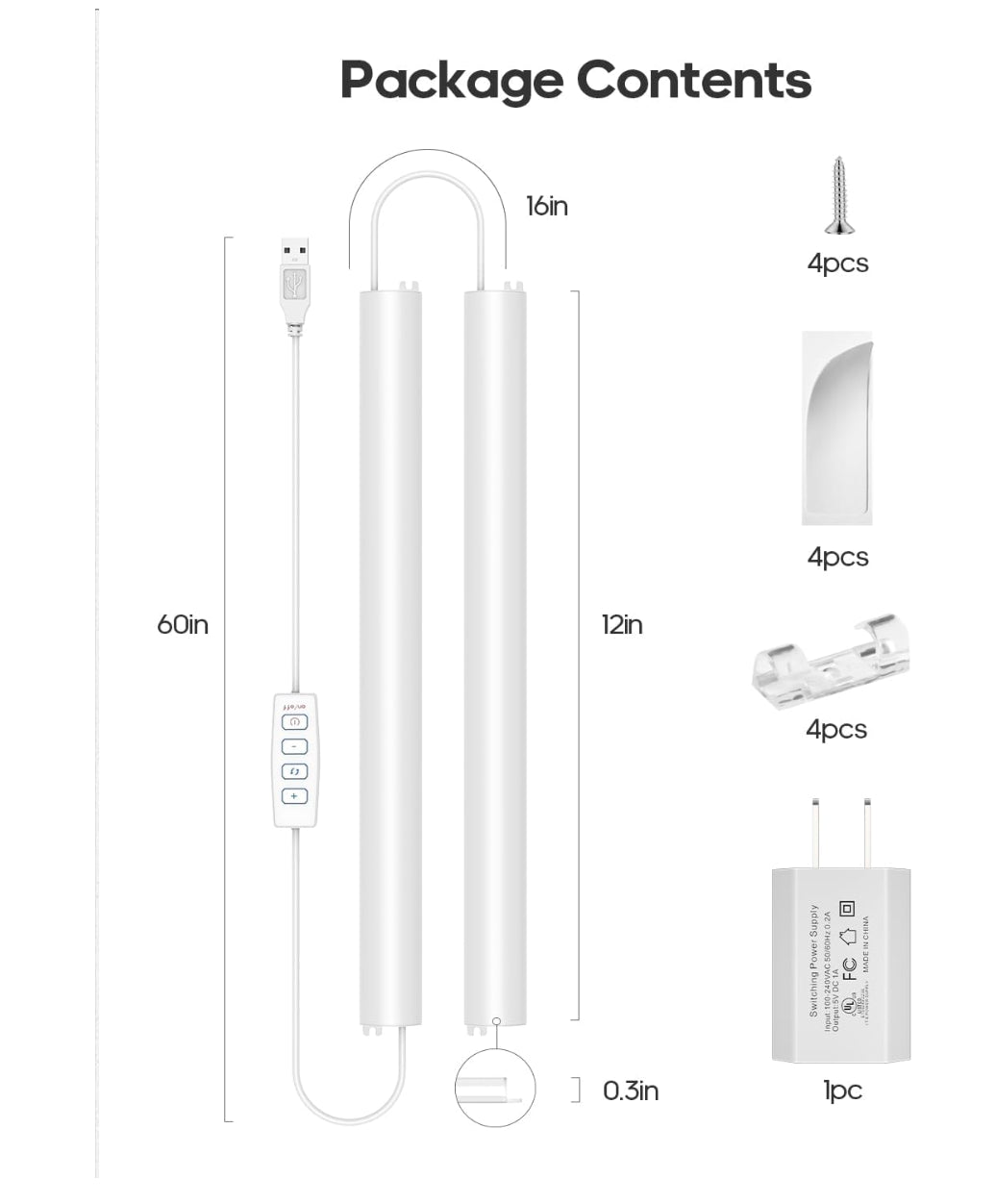 Under Cabinet Lighting under Cabinet Lights Light Bar under Counter Lighting-2Pc