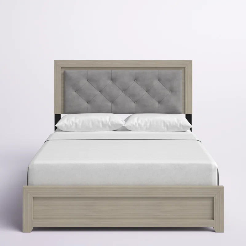 Alandis Upholstered Standard Bed with Headboard Lighting