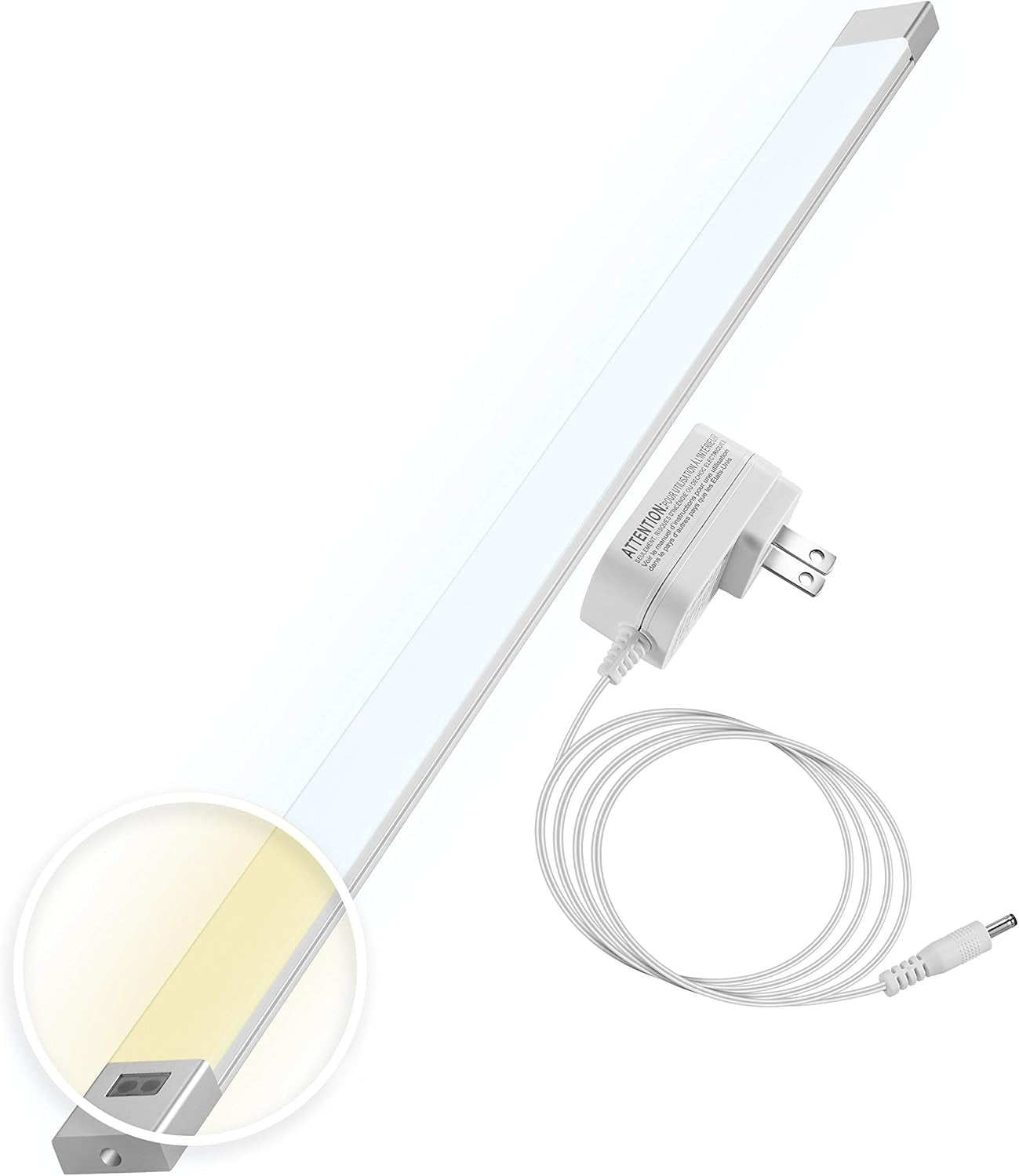 36 Inches under Cabinet Lighting LED Lamps for Kitchen, Closet, Variable Color LED under Counter Lighting Motion Sensor with Plug-In Installation LED Lighting for Wardrobe