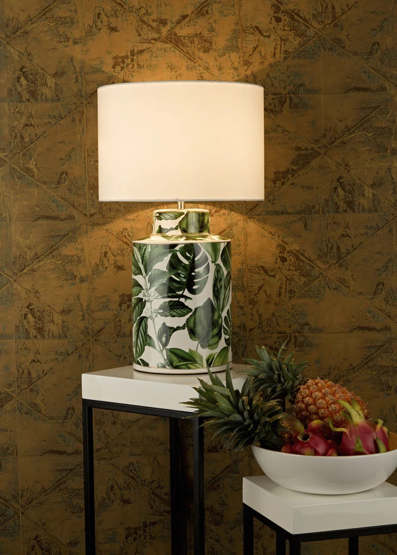 34Cm Silk/Shantung Drum Lamp Shade