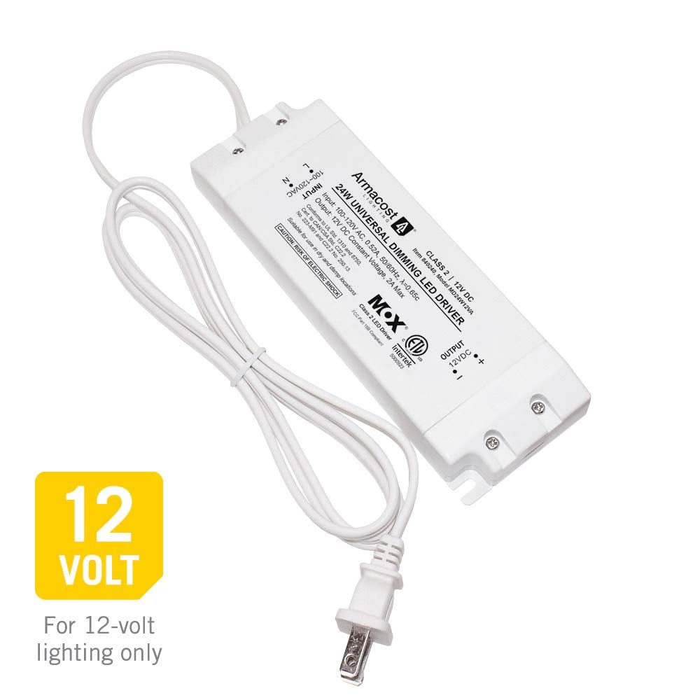 840240 for LED Lighting, with Removable AC Cord, 24 Watt, White