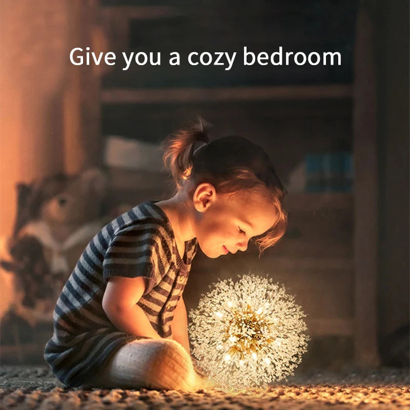 Modern Starry Sky Art Crystal Pendant Indoor Lighting Dandelion Dining Room, Living Room, Bedroom, Bar Art Lighting Fixtures
