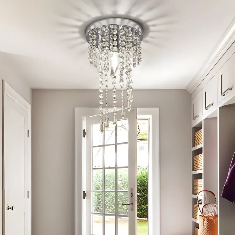Nowicki 1-Light 20Cm Crystal Flush Mount Ceiling Light