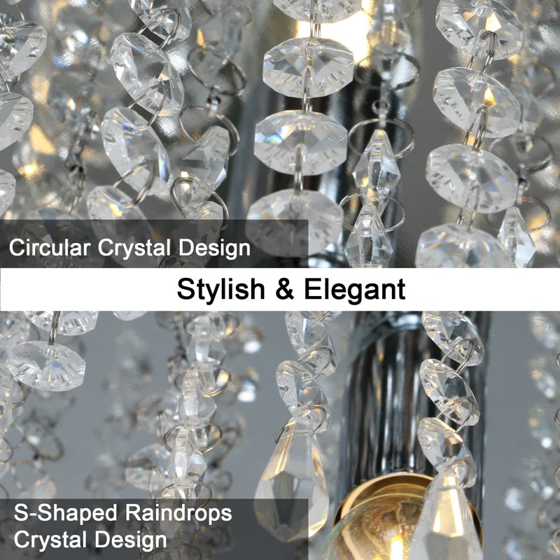 Nowicki 1-Light 20Cm Crystal Flush Mount Ceiling Light