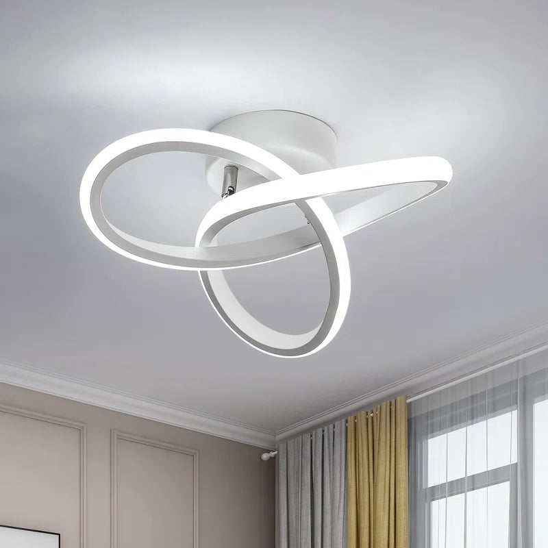 Modern LED Ceiling Light, 20W Modern Spiral Design LED Lamp