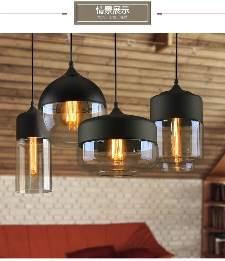 Modern Glass Pendant Light