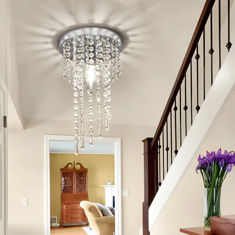 Nowicki 1-Light 20Cm Crystal Flush Mount Ceiling Light