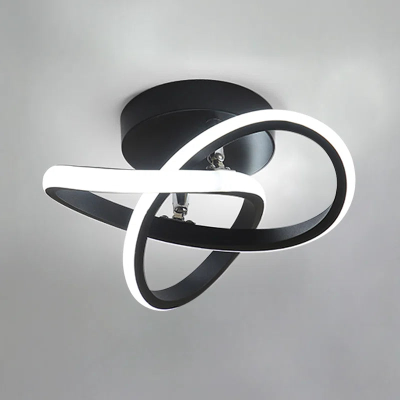 Modern LED Ceiling Light, 20W Modern Spiral Design LED Lamp