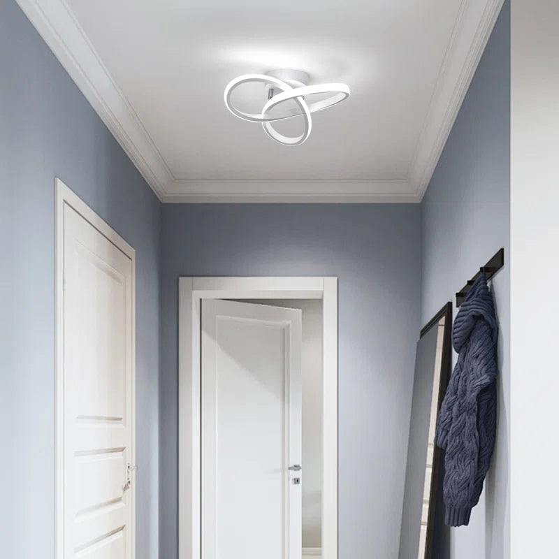 Modern LED Ceiling Light, 20W Modern Spiral Design LED Lamp