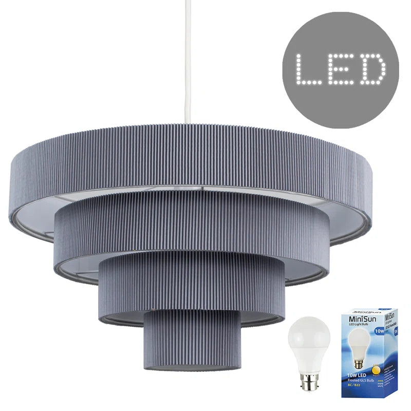 Nevada 22Cm H Metal Novelty Pendant Shade ( Clip on )