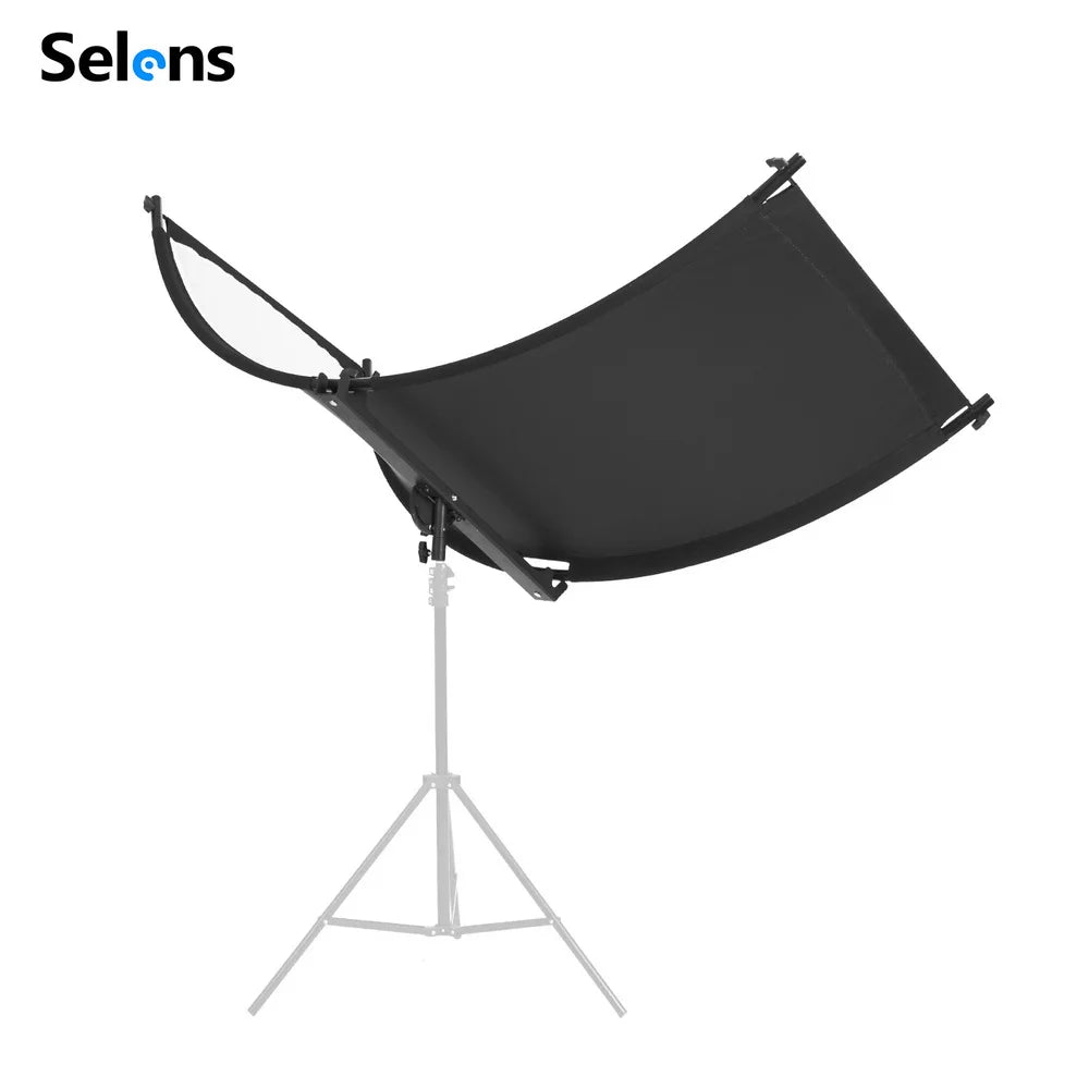 4 in 1 U-Shape Curved Light Reflector Adjustable Lighting Diffuser Kit for Photography Studio Lighting with Carrying Bag