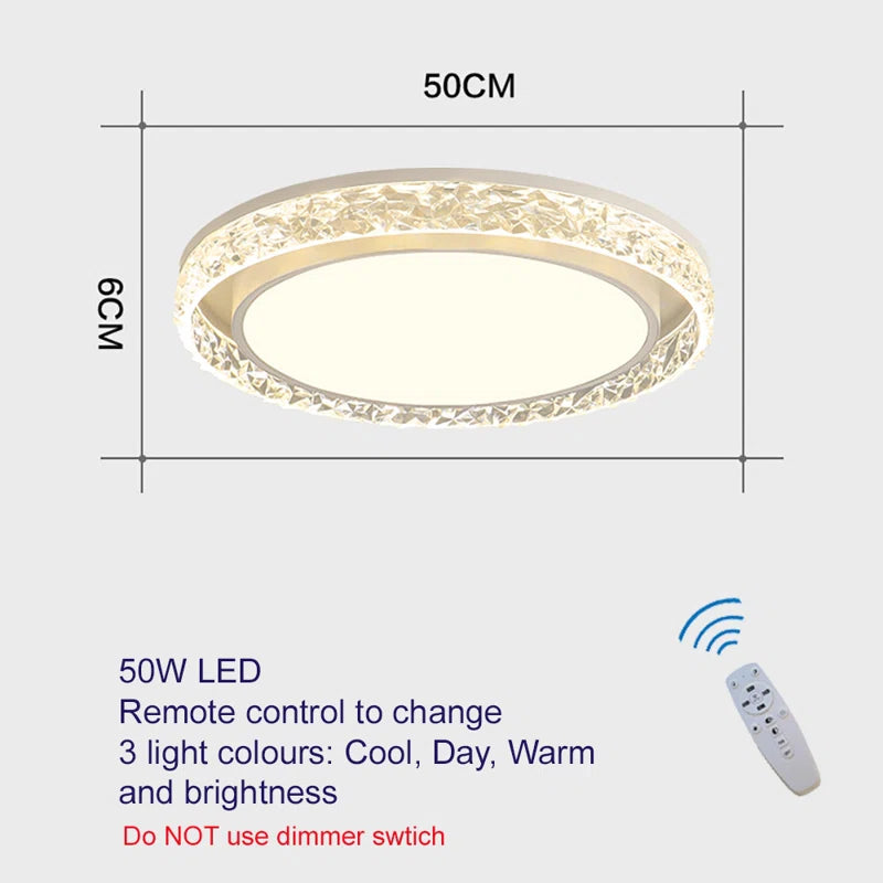 Abdul-Rehman Acrylic LED Flush Mount