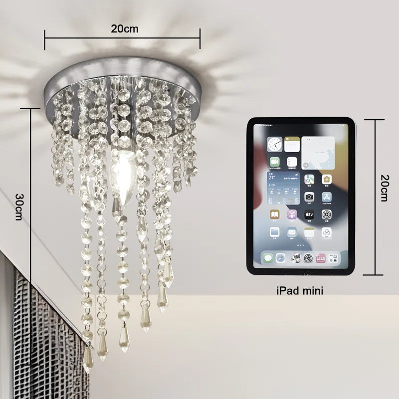Nowicki 1-Light 20Cm Crystal Flush Mount Ceiling Light