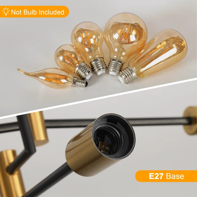 Vintage E27 Industrial Sputnik Sphere Ceiling Light