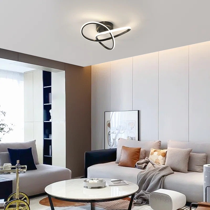 Modern LED Ceiling Light, 20W Modern Spiral Design LED Lamp