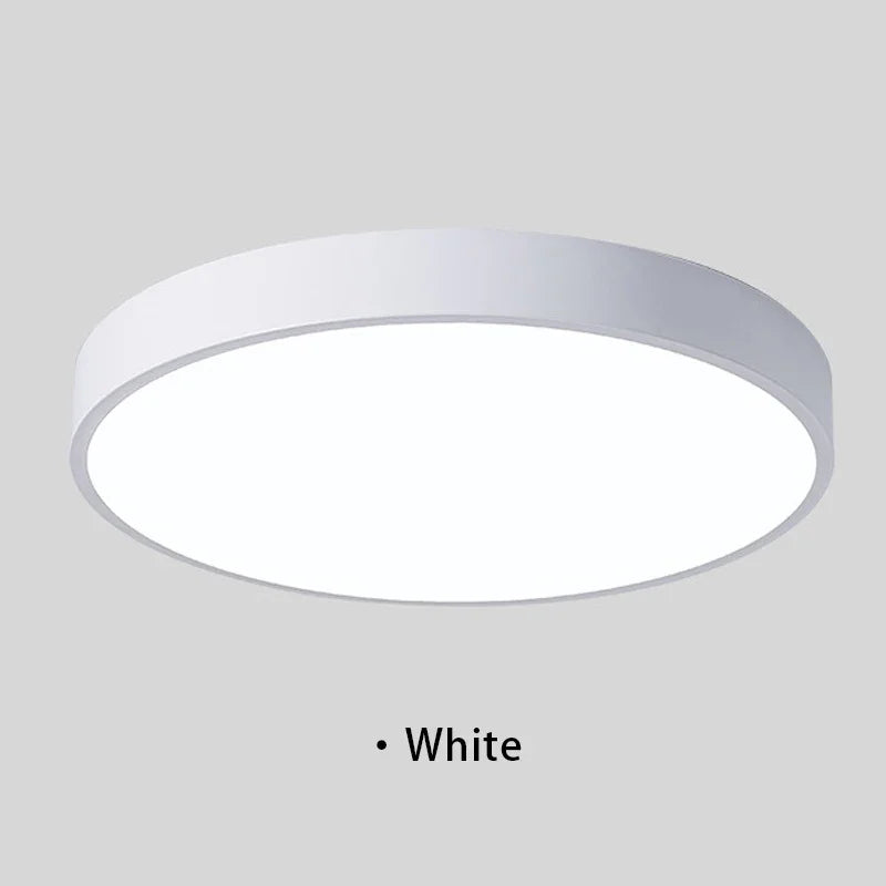 Macaron LED Ceiling Light Modern Simple Circular Wood Grain Ceiling Light Living Room Bedroom Balcony Indoor Decoration Light