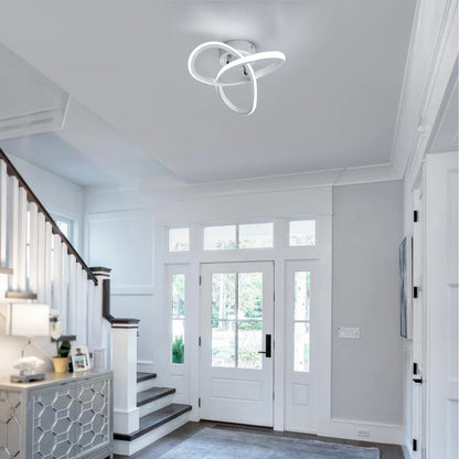Modern LED Ceiling Light, 20W Modern Spiral Design LED Lamp