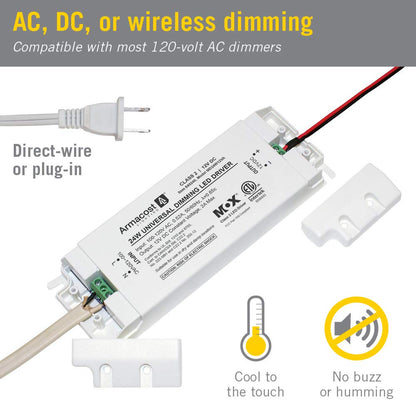 840240 for LED Lighting, with Removable AC Cord, 24 Watt, White