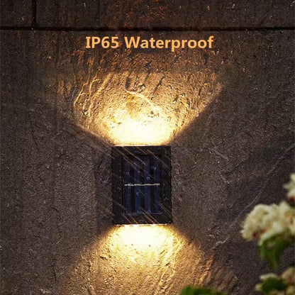 Solar LED Outdoor Light Solar Lighting Sensor Lamp Streetlights Exterior Garden Decoration Garland Waterproof Solar Wall Light