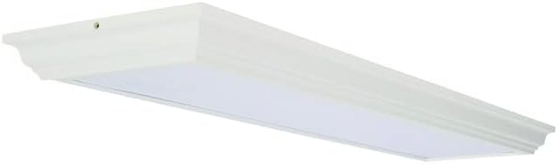 Saturn 4 Foot LED Kitchen Light Fixture, Linear Flush Mount Ceiling Light, 4000K Cool White, 3206 Lumens, 120 Volts, 39 Watts, Damp Listed, Brushed Nickel (FMFL 30840 SATL BN)