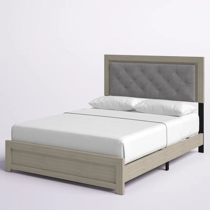 Alandis Upholstered Standard Bed with Headboard Lighting