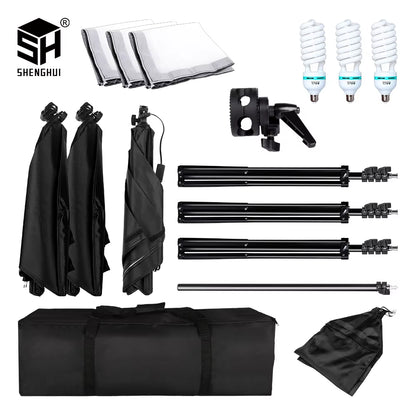 Photography Studio Softbox Lighting Kit Arm for Video & Youtube Continuous Lighting Professional Lighting Set Photo Studio