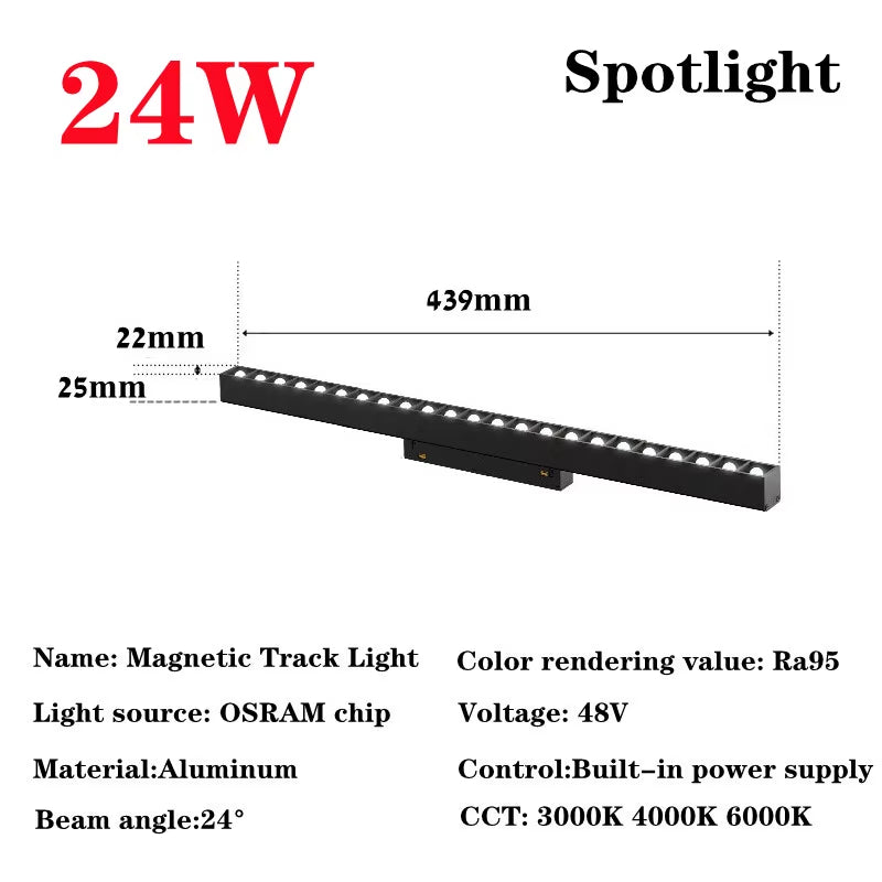 Recessed Magnetic Track Light Design Ceiling Light Magnetic Rail Ceiling System Indoor Track Lighting Spot Rail Spotlight