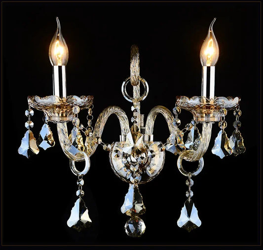 Crystal Wall Lamp Modern Wall Sconce Lighting Lights Bedroom Lamps Mirror Front Luxury Lighting Bedside Crystal Lamp Bedroom