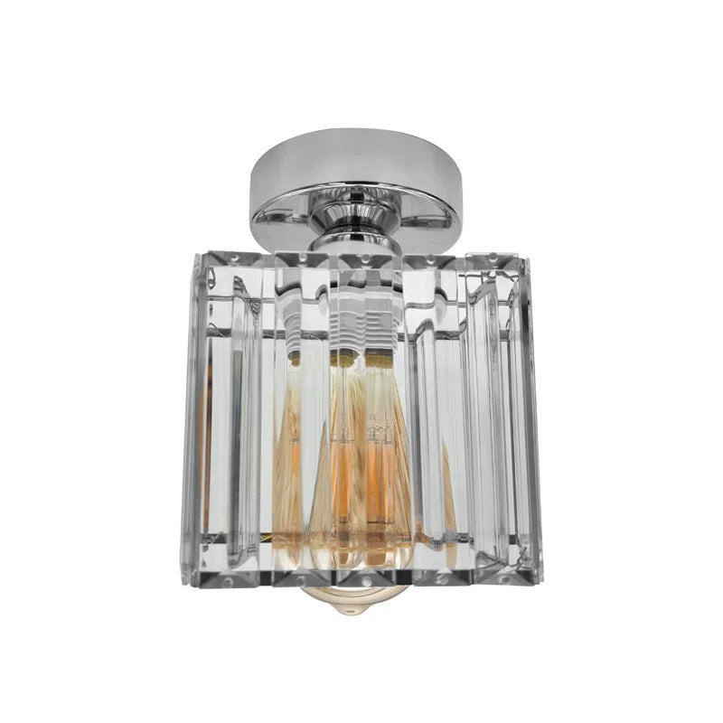 Huffaker Crystal Semi Flush Mount