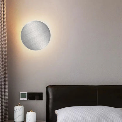 Indoor LED Wall Lamp Living Room Decor Wall Light Gold/Silver Home Lighting Fixture Loft Stair Light round Aluminum AC90-260V