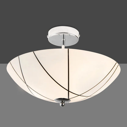 Paramore 2-Light Semi Flush Mount Ceiling Light Uplighter