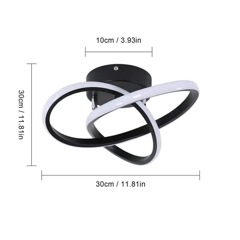 Aziria 3-Light LED Flush Mount Ceiling Light