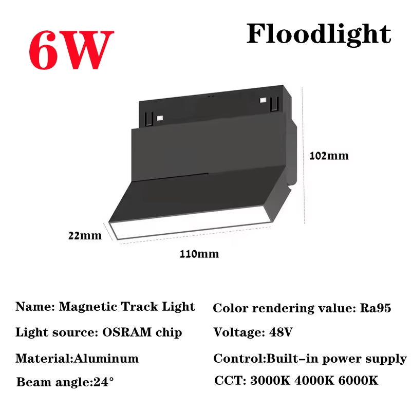 Recessed Magnetic Track Light Design Ceiling Light Magnetic Rail Ceiling System Indoor Track Lighting Spot Rail Spotlight