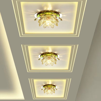 Modern LED Ceiling Lights Home Lighting Led Crystal Ceiling Light Ceiling Lamps for Living Room Lustre Crystal Dimming Lamp