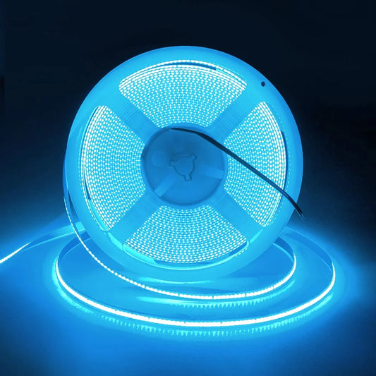 5V COB LED Strip Light 400LED/M Dotless Flexible Cuttabl LED Tape Light COB Flexible LED Tape Lights for Cabinet Home Lighting