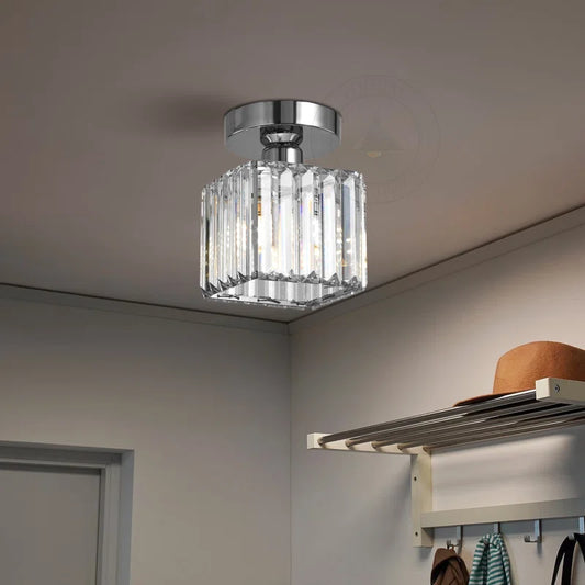 Huffaker Crystal Semi Flush Mount