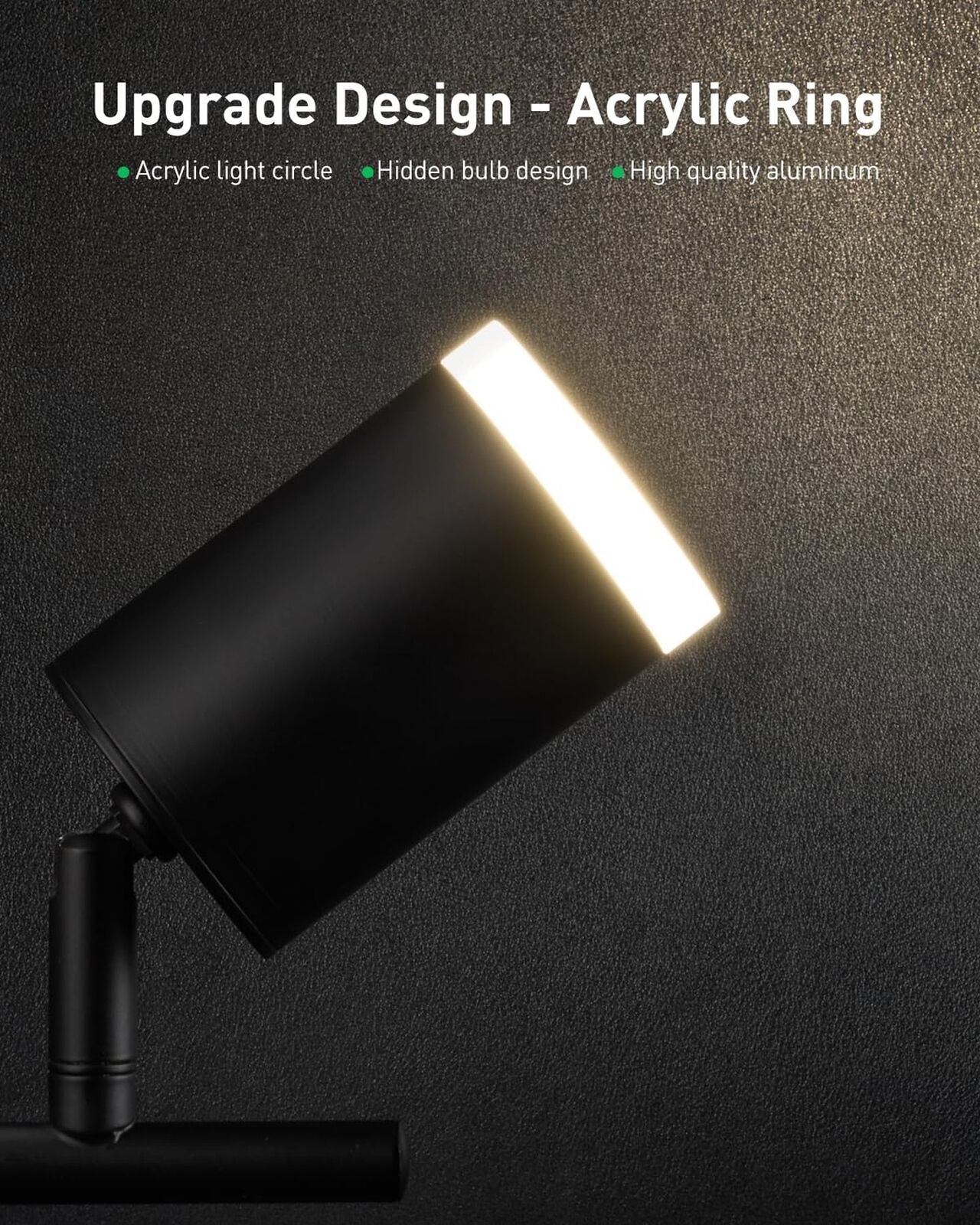 Bojim Flexible Led Track Lighting, 4-Light Black Track Lighting Fixtures Ceil...